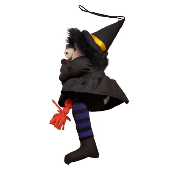 Vintage People Pals Witch Plush Toy Black OS Halloween Retro 90s Stuffed Animal - Picture 2 of 11